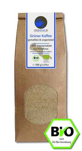 Grüner kaffee bio gemahlen - kaffee,